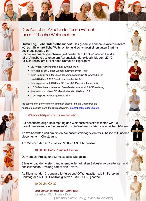 Team Abnehm-Akademie Weiden ► Die Abnehm-Akademie Weiden Weihnachten