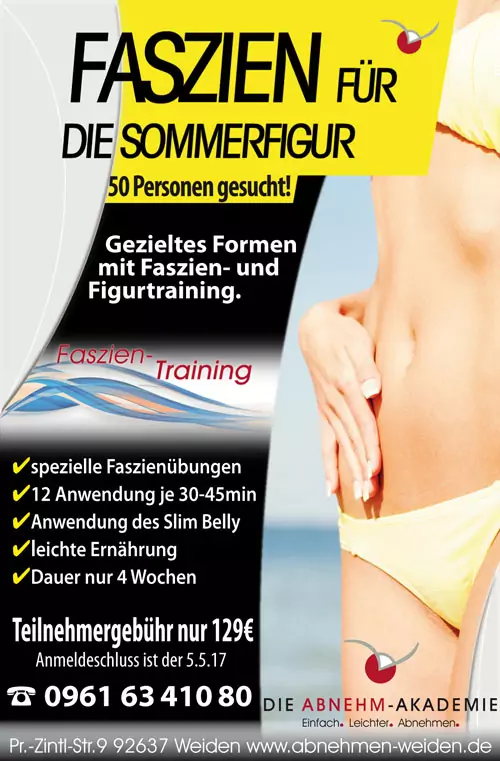 2017-Anzeige-Faszien-Sommerfigur ► Die Abnehm-Akademie Weiden 2017-Anzeige-Faszien-Sommerfigur