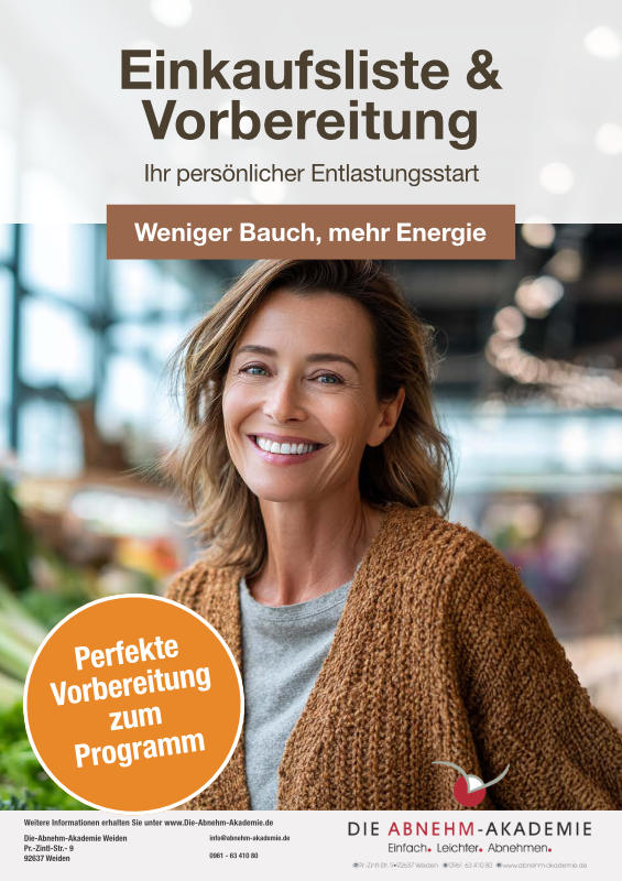 Weniger Bauch Mehr Energie Einkaufsliste