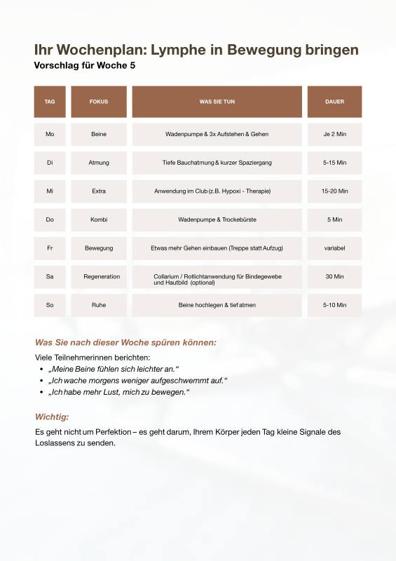 Lymphe aktivieren – leichter fühlen